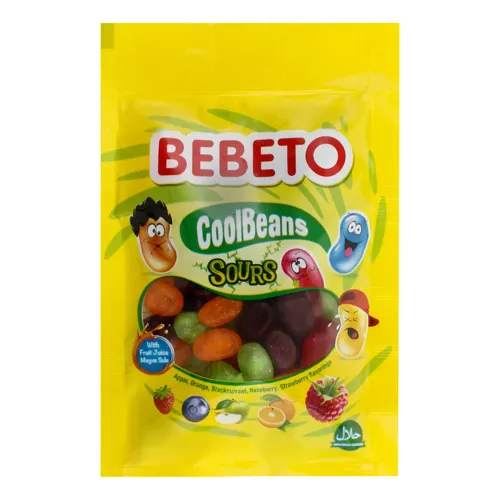 Цукерки жувальні Sours Cool Beans Bebeto м/у 60г
