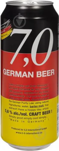 Пиво 5.0 Original Сraft Beer в залізній банці 0.5л