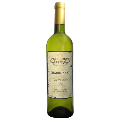 Вино Casa Veche Chardonnay біле напівсухе 10-12% 0.75л