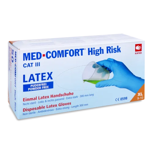 Перчатки Латексні Ambulance High Risk, Вищого Ґатунку, XL, 50 шт/уп