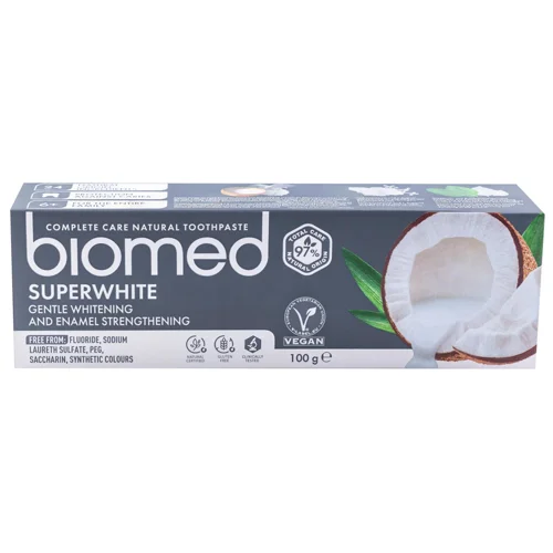 Зубна паста BioMed Superwhite Захист від бактерій і карієсу 100г