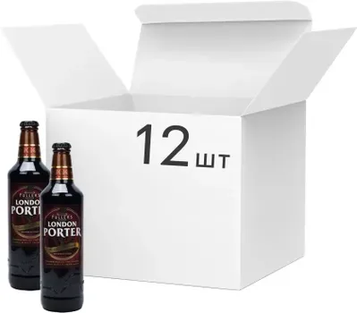 Упаковка пива Fuller's London Porter темне фільтроване 5.4 % 0.5 л x 12 шт