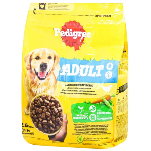 Корм сухий Pedigree з домашньою птицею та овочами для собак 2,6кг