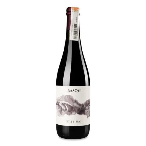 Вино Ігристе Вищого Ґатунку Червоне Брют Bason Distina, 0.75л, 13%