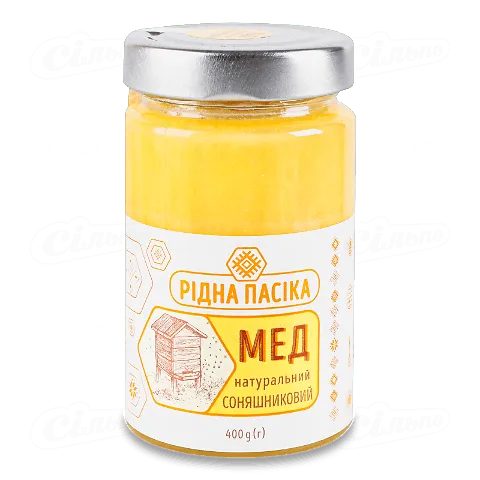 Мед Рідна пасіка Соняшниковий натуральний, 400г