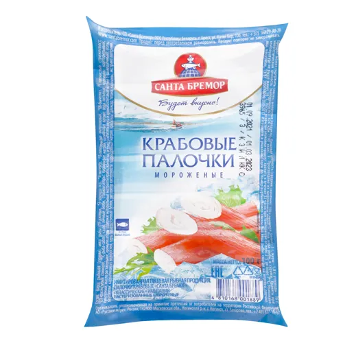 Палочки крабові Класичне Санта Бремор вищого ґатунку 100г