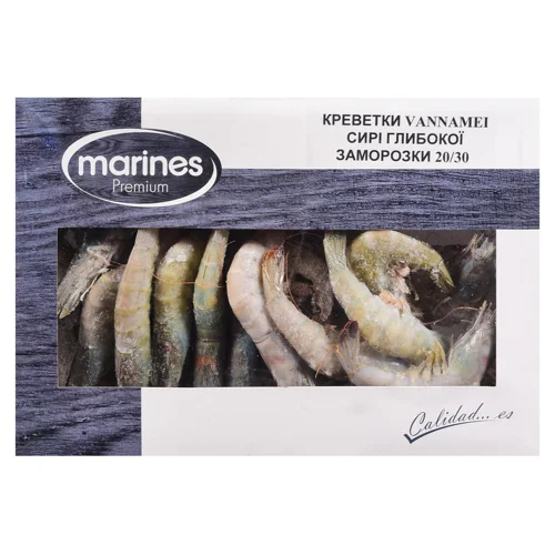 Креветки Marines Vannamei Преміум сирі глибокої заморозки 700г