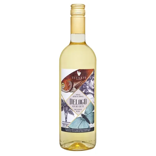 Вино Titakis Delogo біле сухе 11,5% 0,75л