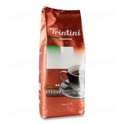 Кава зернова Trintini Caffee Megacrema смажена, 1000г