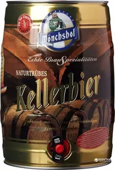 Пиво Monchshof Kellerbier світле нефільтроване 5.4% 5л