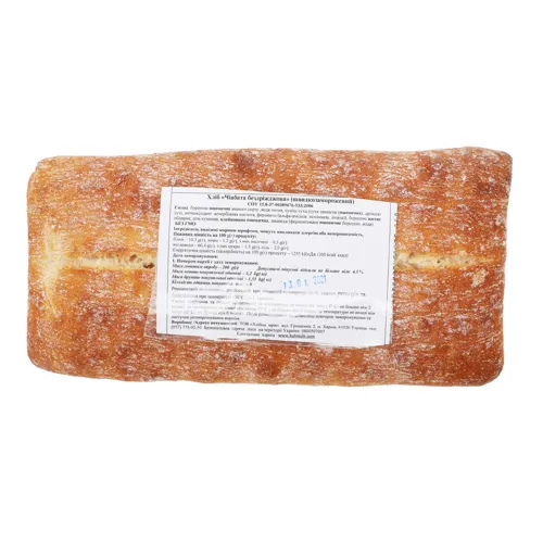 Хліб Чіабата бездріжджова Хлібна мрія м/у 200г