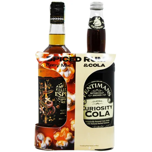 Набір Ром Tanduay Spiced Especia 40% 0,7л та Напій Fentimans Classic Curiosity Cola 0,7л