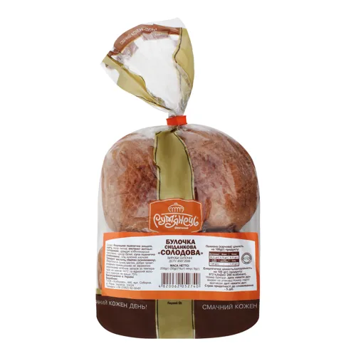 Булочка Солодова Рум'янець м/у 4х50г