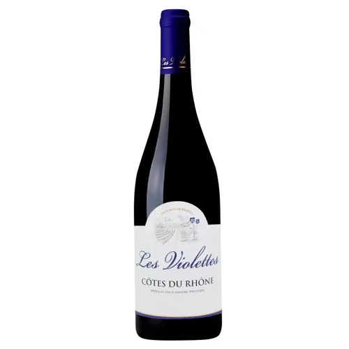 Вино Les Violettes Cotes-du-Rhone Rouge червоне сухе 13,5% 0,75л