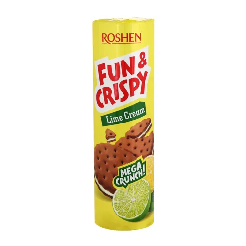 Печиво Roshen Multi Cake Fun&Cripy з лаймовою начинкою 135г