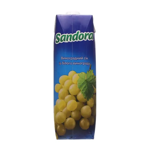 Сік виноградний з білого винограду освітлений Sandora т/п 0.95л