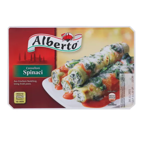 Канелоні глибокого заморожування зі шпинатом Alberto к/у 400г