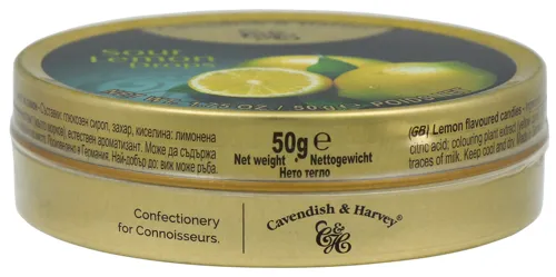 CAVENDISH Льодяники лимонні 50г