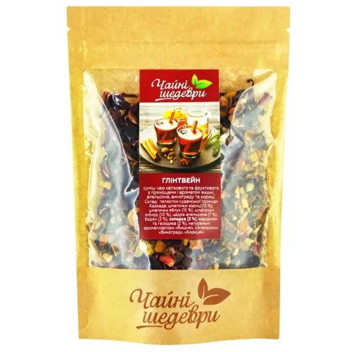 Суміш квіткового та фруктового чаю Чайні Шедеври Глінтвейн ваговий