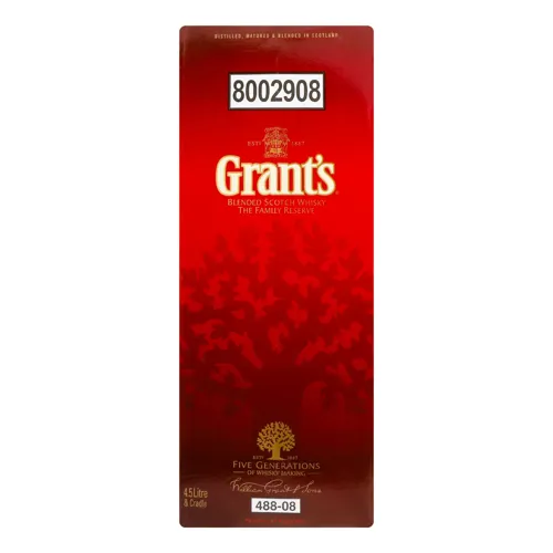 Віскі 4.5л 40% Family Reserve Grant's картонна упаковка