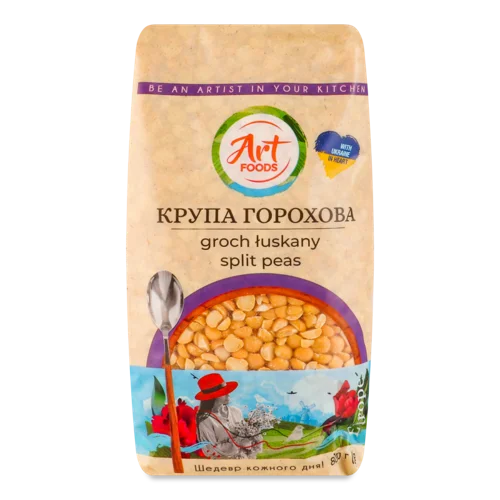 Горохова Крупа Art Foods, вищого ґатунку, м/у 800г