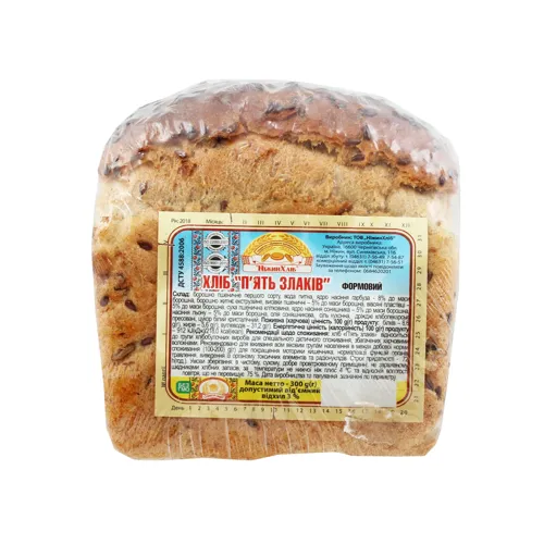 Хліб формовий П'ять злаків Ніжін, 300г