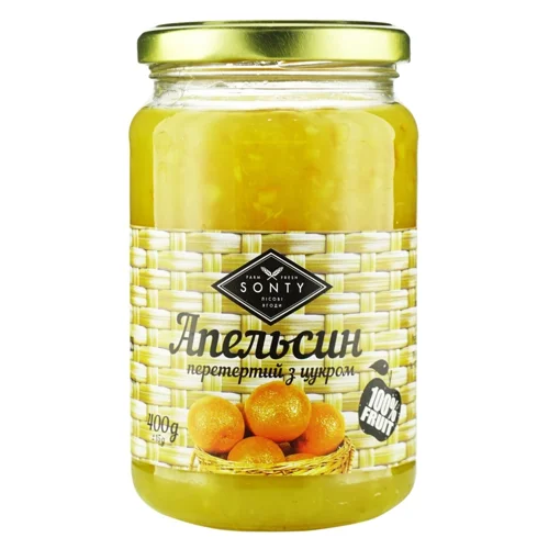 Sonty апельсин перетертий з цукром 400г