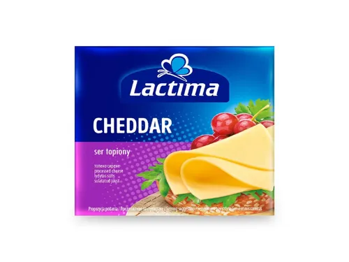 Сир Lactima Чеддер плавлений скибочки 36,2% 130г