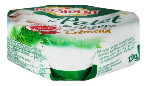 Сир 45% м'який з козячого молока Le Palet de Chevre President м/у 120г