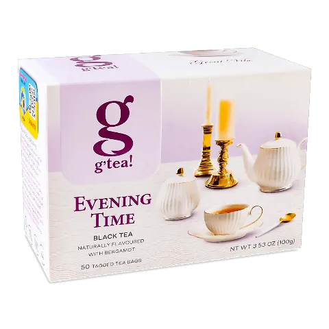Чай чорний G'tea! Evening Time байхов з бергамотом, 50*2г