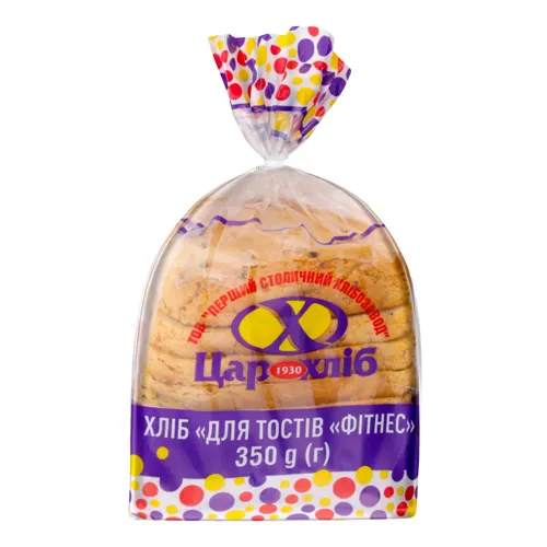 Хліб нарізний Для тостів Цар хліб м/у 350г