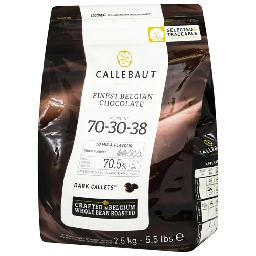 Шоколад екстра темний Callebaut 70,5% 2,5кг