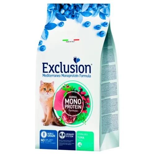 Корм сухий Exclusion з тунцем для стерилізованих котів 300г