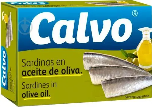 Сардини Calvo атлантичні в оливковій олії 120г