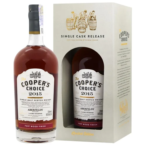 Віскі The Cooper's Choice Aberfeldy 2015 Port Wood Finish 54,5% 0,7л
