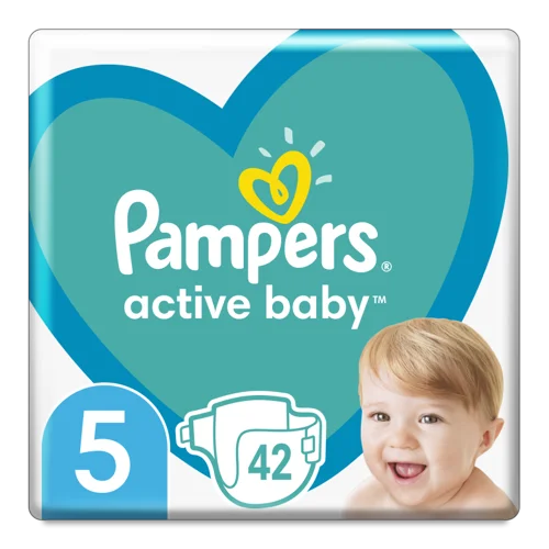 Підгузки Одноразові Для Дітей 11-16 кг, 42 шт, Active Baby Pampers, в/ґ