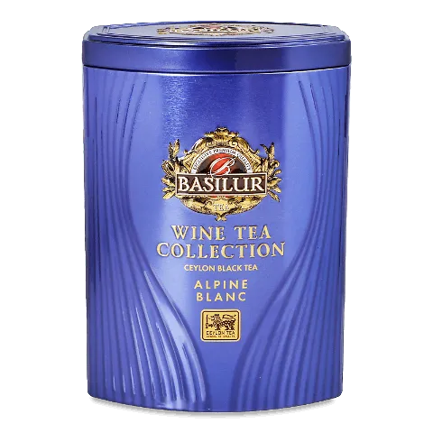 Чай чорний Basilur Alpine Blanc з залізній банці, 75г