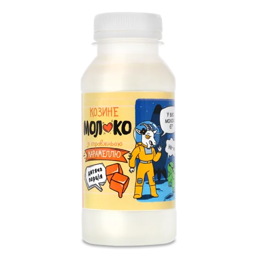 Молоко Козине Зі Справжньою Карамеллю Пастеризоване Доообра Ферма, п/пл, 250г