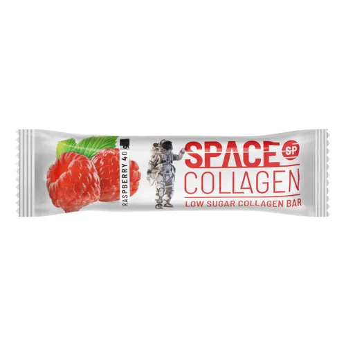 Батончик в молочному шоколаді Малина Collagen Space Protein м/у 40г