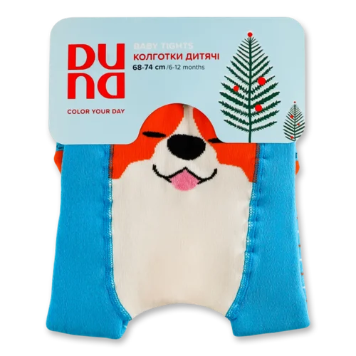 Колготки дитячі Duna 4941 бірюзові р.68-74