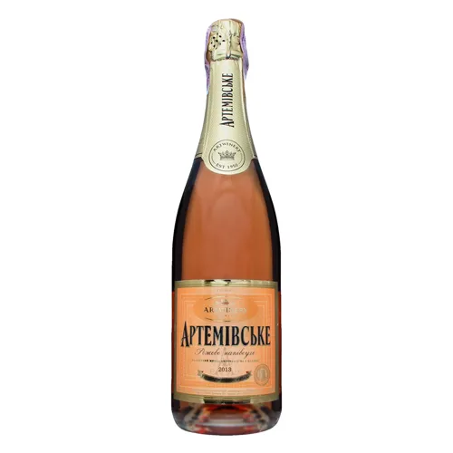 Вино ігристе 0.75л 10-13.5% рожеве напівсухе Артемівське Artwinery пл