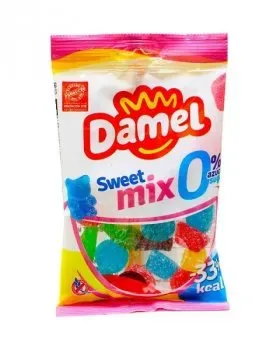 Желейні цукерки Damel 90г без цукру Sweet mix солодкий мікс без глютену