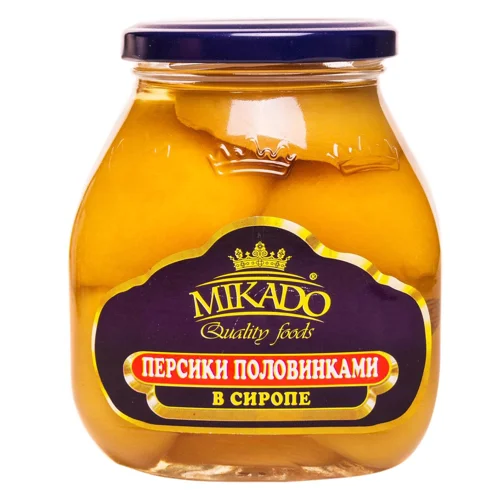 Персик Mikado половинками в сиропі 560г