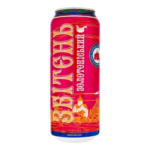 Напій слабоалкогольний 0.5л 5% зброджений газований Яблуко-журавлина з прянощами Zolotonosha Zbiten з/б