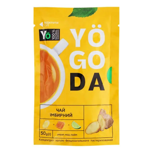 Концентрат напою безалкогольного Чай імбирний Yogoda д/п 50г