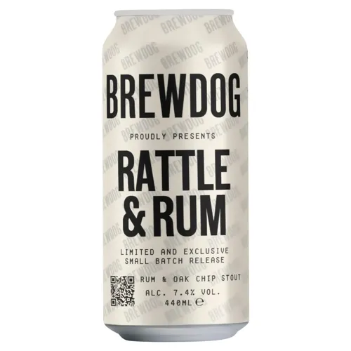 Пиво BrewDog Rattle & Rum темне фільтроване 7,4% 0,44л