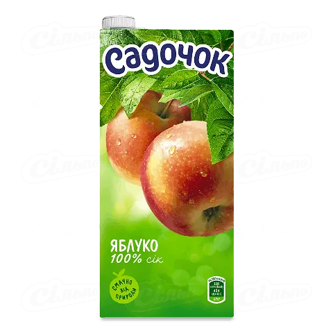 Сік «Садочок» яблучний відновлений освітлений, 0,95л