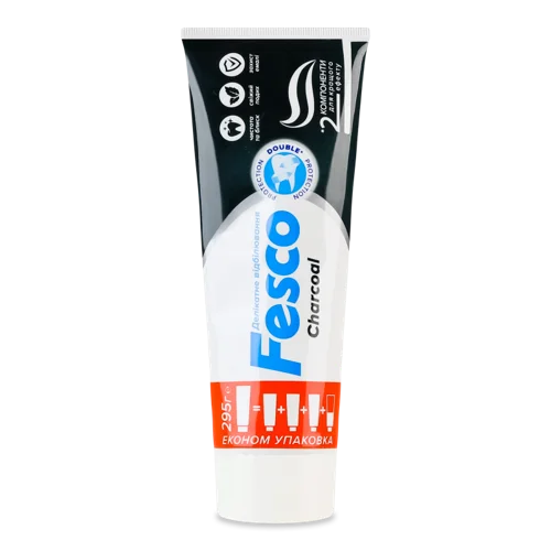 Зубна Паста Charcoal Fesco 250 мл, в/с