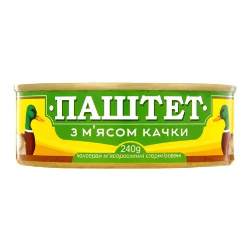 Паштет з м'ясом качки Онісс з/б 240г
