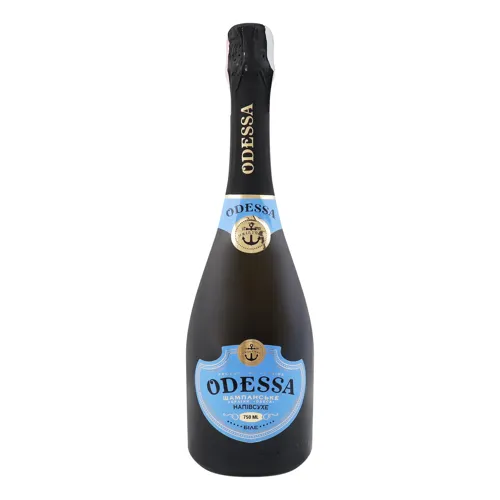 Вино ігристе 0.75л 10.5-12.5% напівсухе Odessa пл